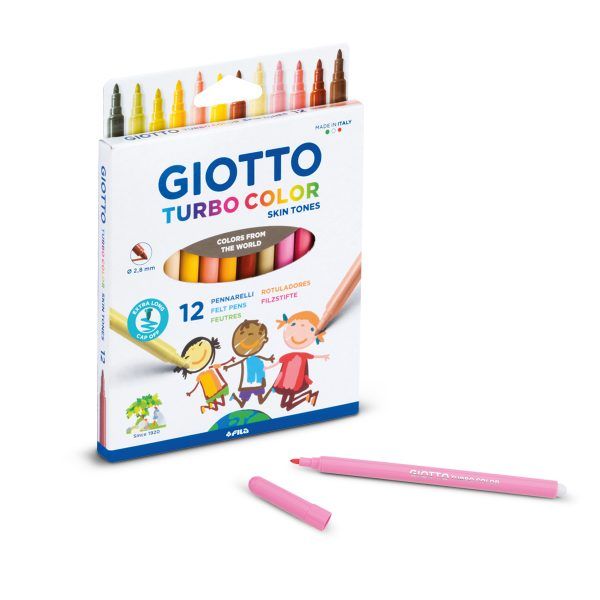 Giotto Turbo Color Skin Tones 12 Pack