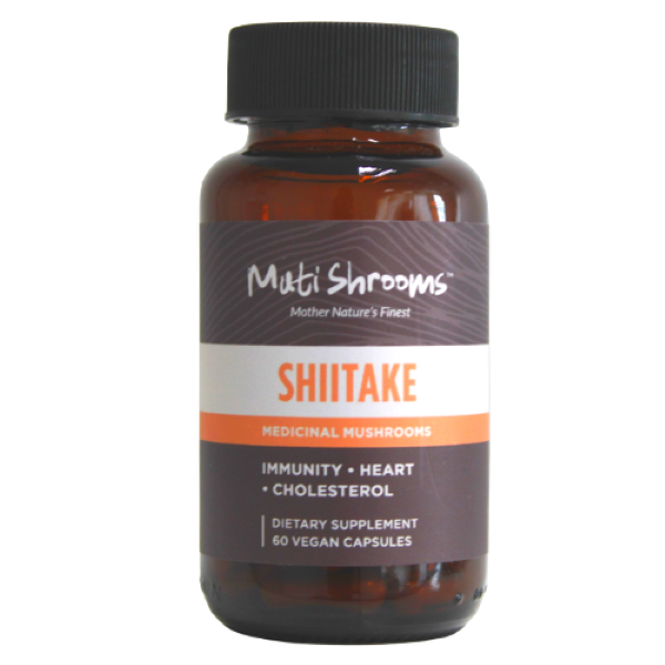 Muti Shrooms - Shiitake - Medicinal Mushroom Immune Support - 60 Caps