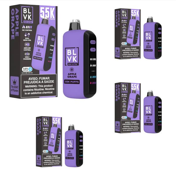 BLVK Ultra 55k Disposable Vape - Apple Grape(Pack of 4)