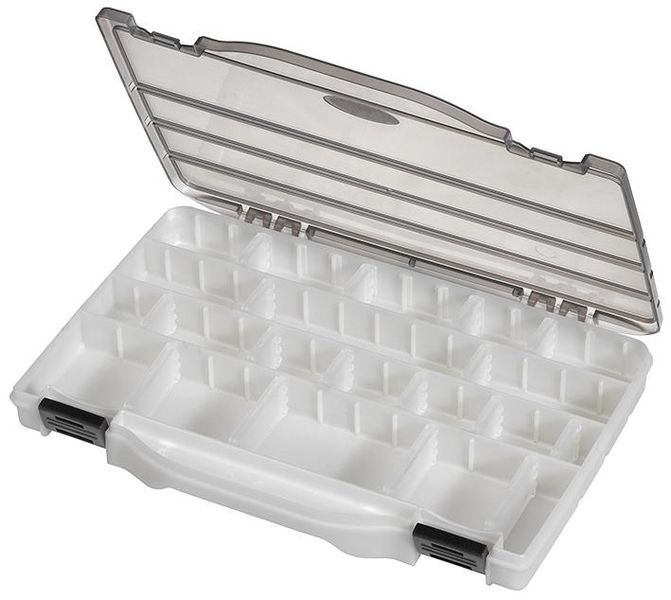 Multicomp Pro (199.370) Storage Box, 16 Compartment, Transparent Grey