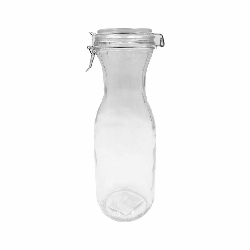 Regent Glass Carafe With Resealable Clip Top Lid 6 Pack, 1Lt 265X90Mm D ...