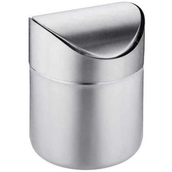 Mini Trash Can For Desk With Lid Desktop For Office Bathroom Kitchen