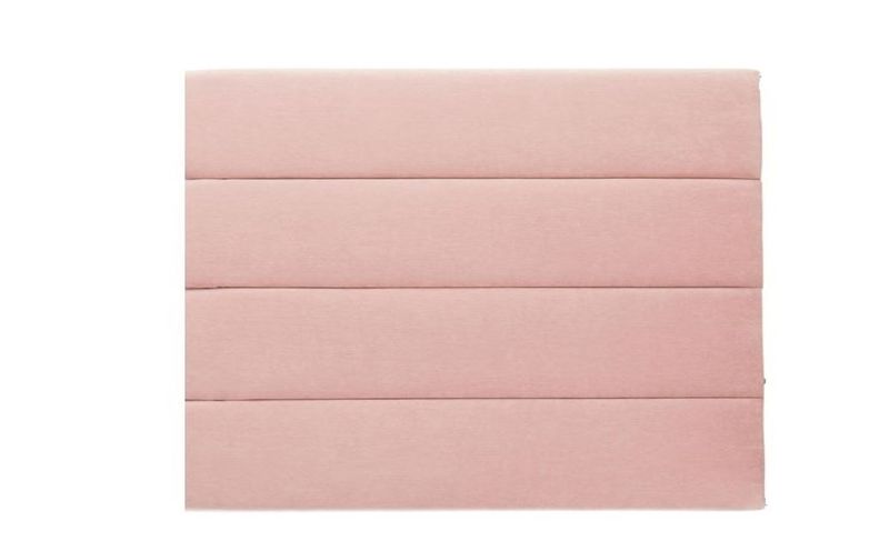 She Made Me - Vurhongo Horizontal Velvet Tufted Panel Hedboard - Blush Pink