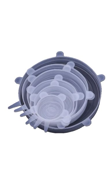 Premium Silicone Stretch Lids - 6 Piece
