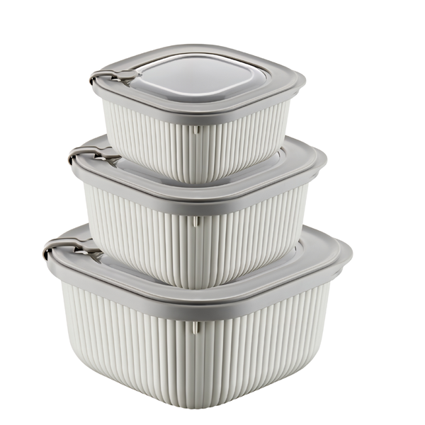 Food Storage Containers With Lids-Set of 3