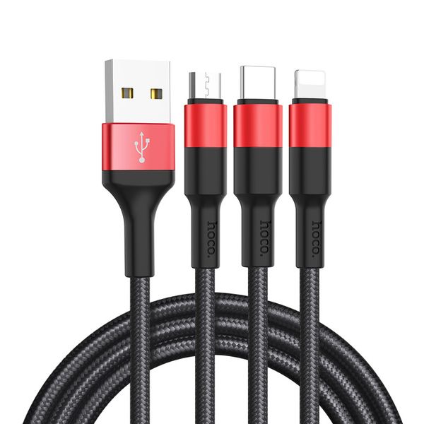 Cable USB to Lightning Micro-USB Type-C X26 Xpress charging