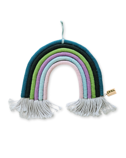 POU Bali Handmade Rainbow Macrame Wall Decor - Pastel Colours