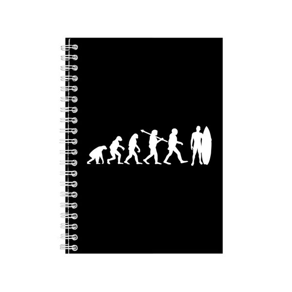 Surfer EVolution Notebook Gift Idea Writing Book Notepad Pad 60