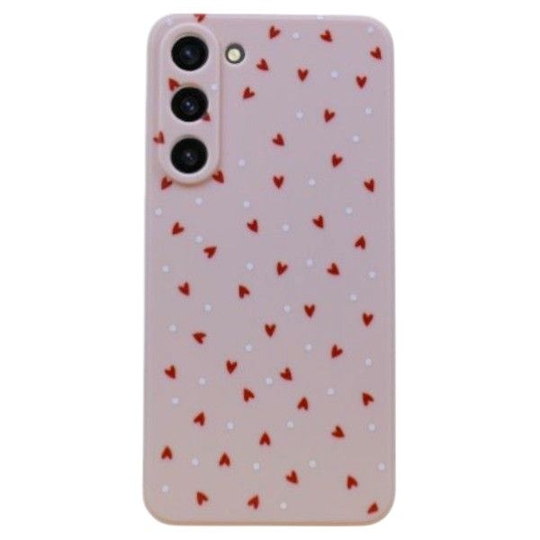 Heart Confetti Phone Case Compatible With Samsung Galaxy S23 Plus - Pink