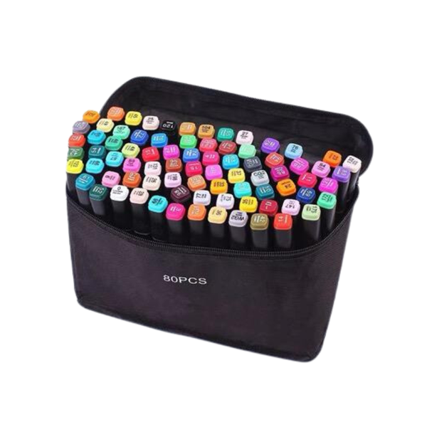 Color Double Headed Art Marker Pen Set For Draw Sketching