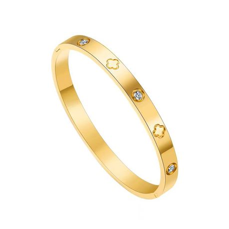Love Friendship Bracelet with Cubic Zirconia Stones Bangle Cuff Best Gifts Image