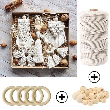 Macrame Cord Kit Macrame Kits with 50pcs Macrame Supplies 109