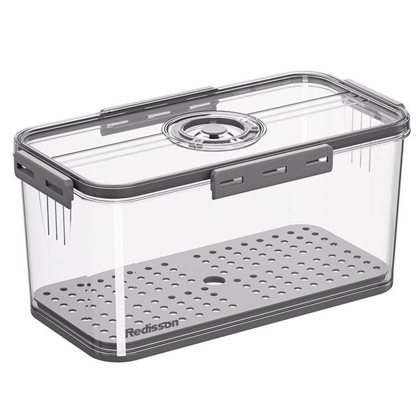 Redisson Airtight Large Bread Box - Time Recording Bread Storage Container