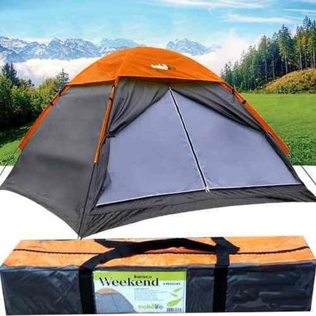 Basics Dome Camping Tent With Rainfly and Carry Bag, 4/8 Person