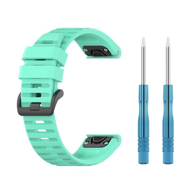 Silicone Strap 22/26mm Smartwatch Compatible With Garmin Fenix/Instinct
