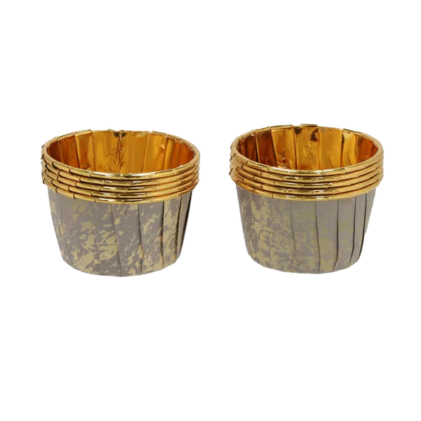Gold Cupcake Wrapper - 50 Pack