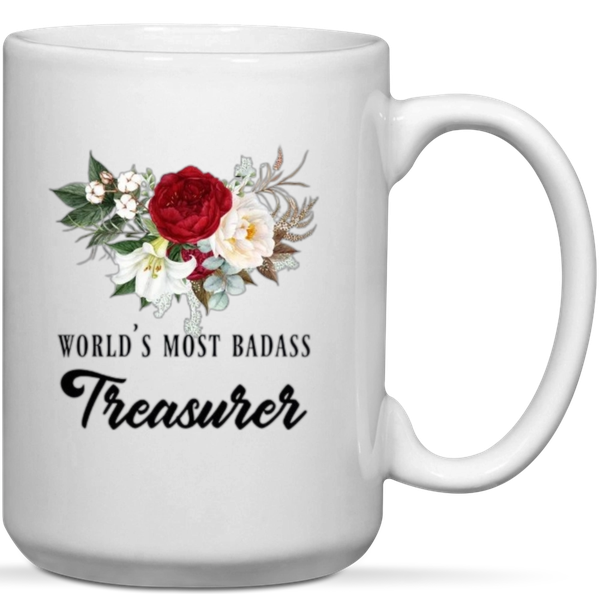 World's Most Badass Treasurer Gift Mug