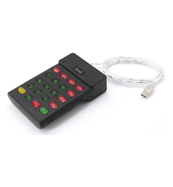 PTech RFID Numeric Keyboard 13.56Mhz Driverless IC Card Reader