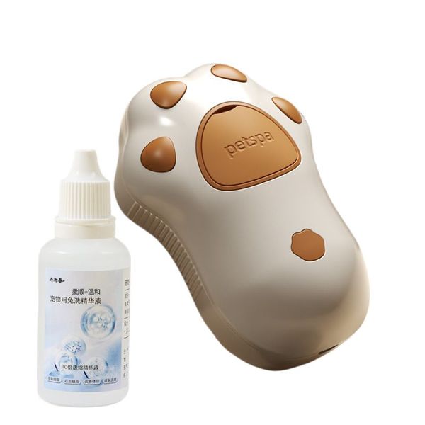 Pet-Specific Spray Massage Bath To Remove Floating Hair Brush