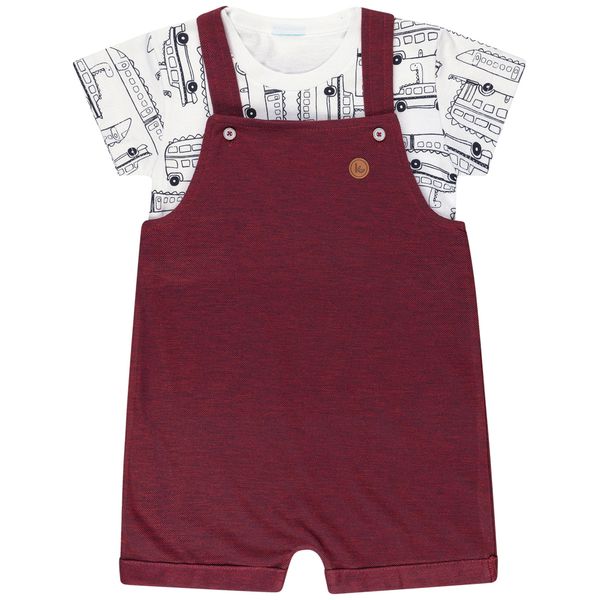 Baby T-shirt and Dungaree set