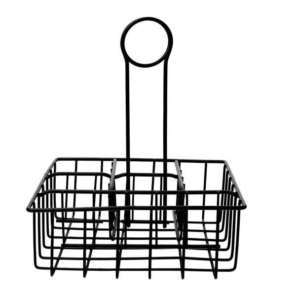 Regent Table Condiment Holder Powder Coated Black