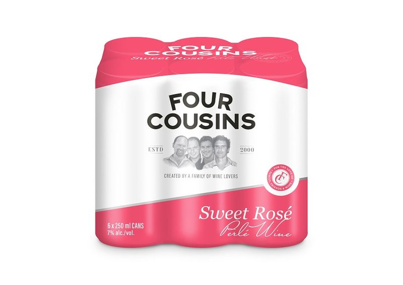 Four Cousins Sweet Ros Perl Cans - 6 x 250ml