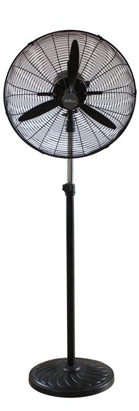 ALVA 50cm Telescopic Industrial Pedestal Fan | Metal | Matte Black | 90W