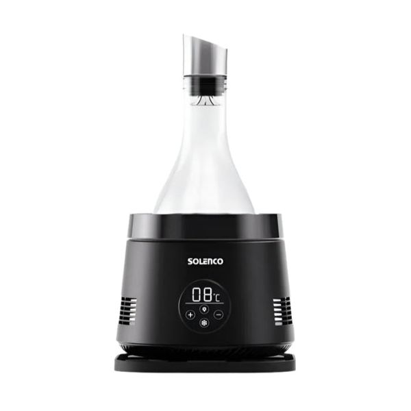 Solenco Life Precision Wine Cooler with Decanter - Thermoelectric Cooling