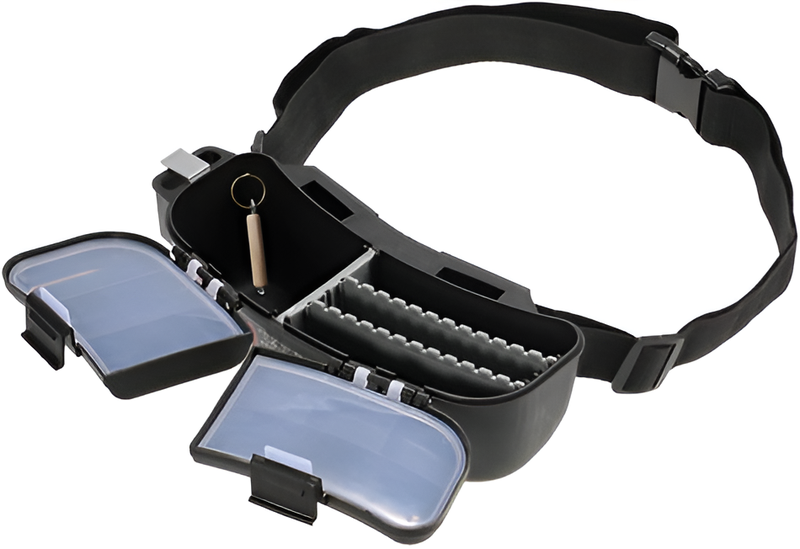 Tackle Box Compact &amp; Organized with Adjustable Waist Belt &amp; Rod Ring