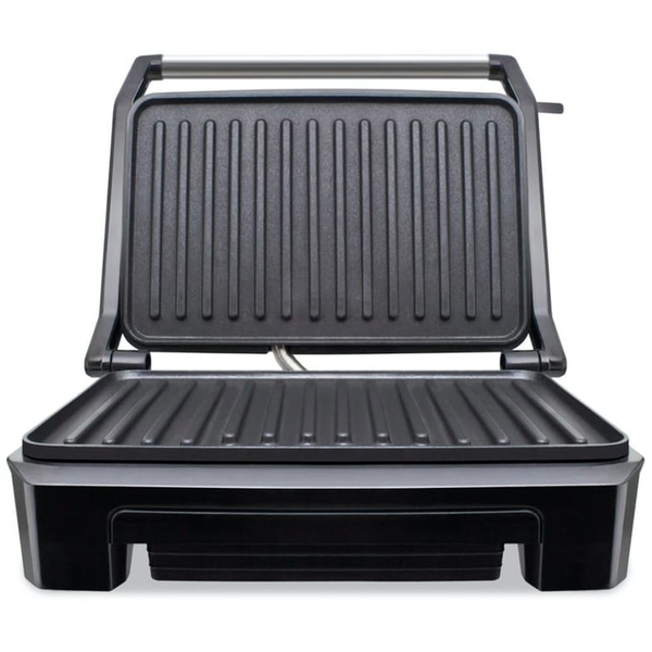 Mellerware Panini Press 2 Slice Non-Stick Stainless Steel Grill Plate 850W