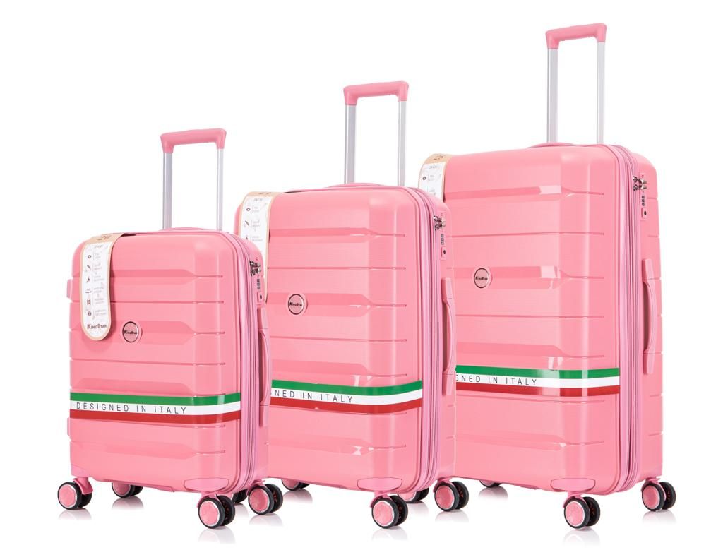 Trendworld Durable Trolley 3Piece Travel Luggage Spinner Suitcase