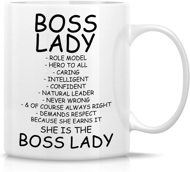She Is The Boss Lady Christmas Birthday For Her Gift Mug