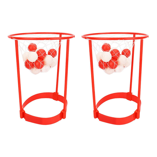 Head Hoop Basketball Party Game - Adjustable Headband with 20 Balls for Kids