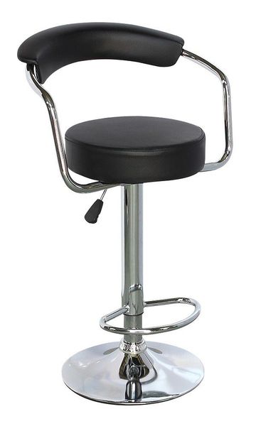 GB Luxurious Adjustable Barstool Table Chair Black