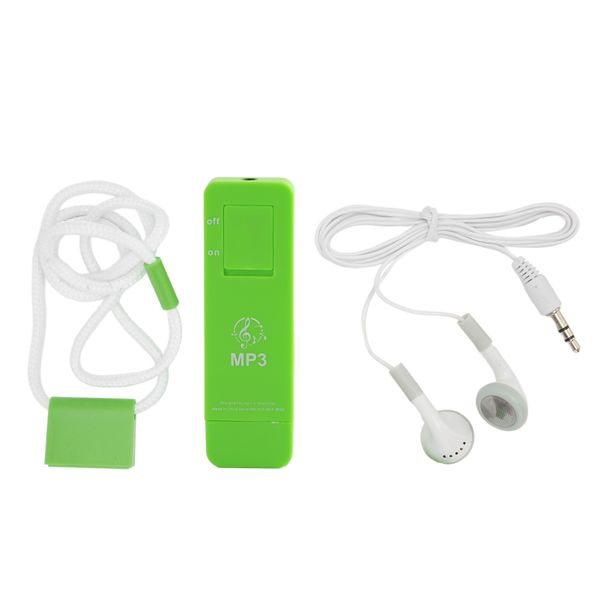 MP3 Player Lossless Sound Support Up to 64GB Mini Music for Students Green