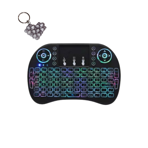 046-6 RGB Rechargeable Wireless 2.4ghz Keyboard LED Backlit