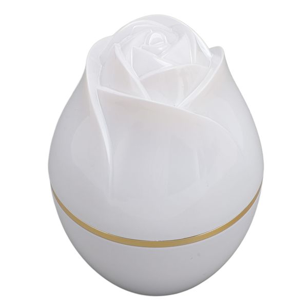 White Magnetic Rose Jewelry Box for Engagement, Anniversary &amp; Gifts