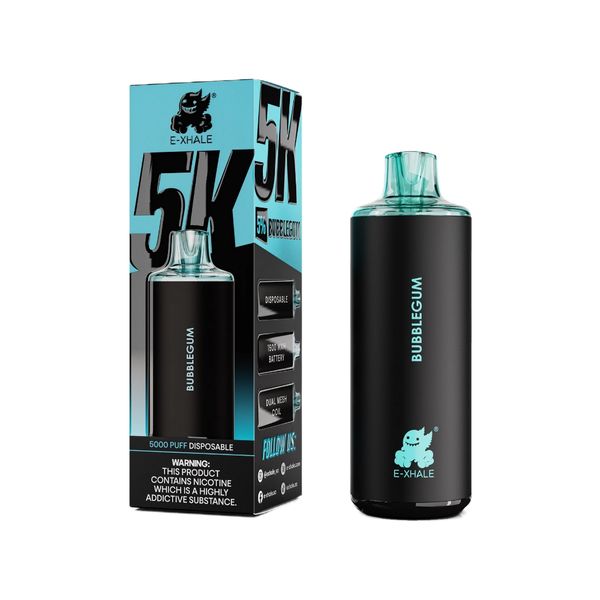 E-Xhale 5000 Puffs Disposable Vape - Bubblegum (Pack of 5)