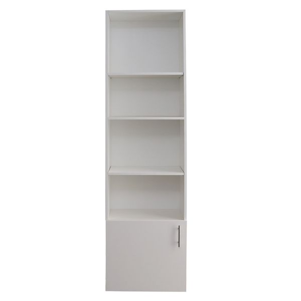 Denver Storage 5 Shelves with Bottom Door | White