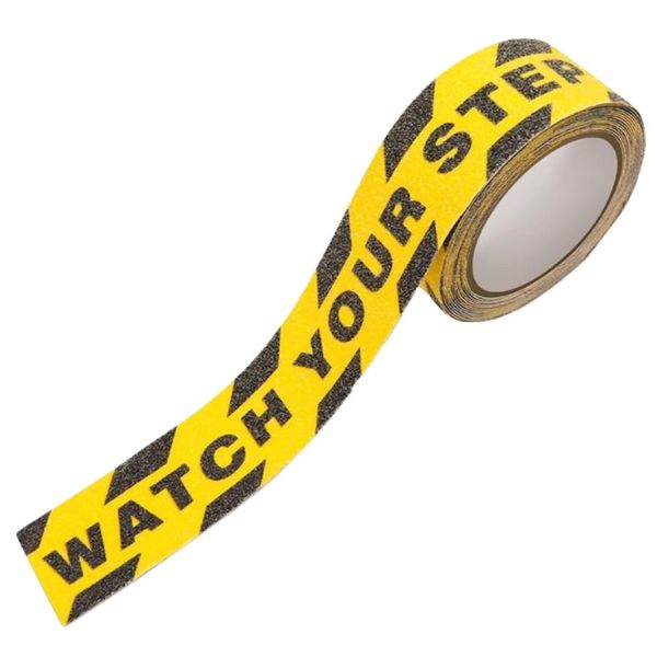 Tool DIY Self-Adhesive Watch Your Step Anti-Slip Safety Tape Roll - 5m