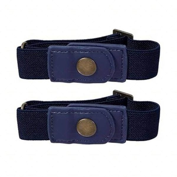 2 Pack Invisible Side No Buckle Belt Women and Men