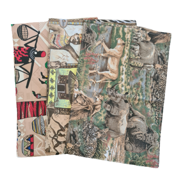A Trio Of UV Resistant Authentic African Design Table Runners