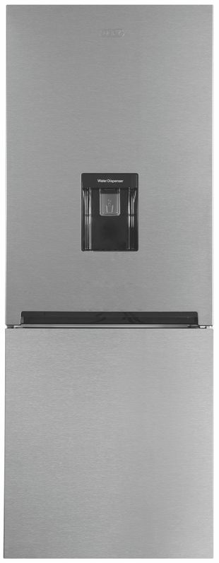 Defy - Natura 301L Bottom Freezer Fridge With Water Dispenser - Silver