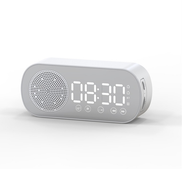 Digital LED Alarm Clock with Bluetooth Speaker