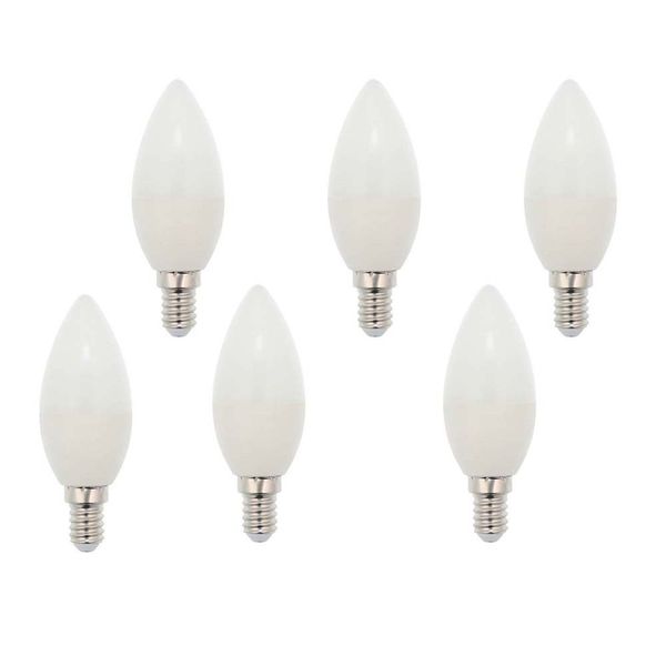 VITO - ONE LED Filament Bulbs Basis C37 6.5W eq 40W Cool white E14 - Set of 6
