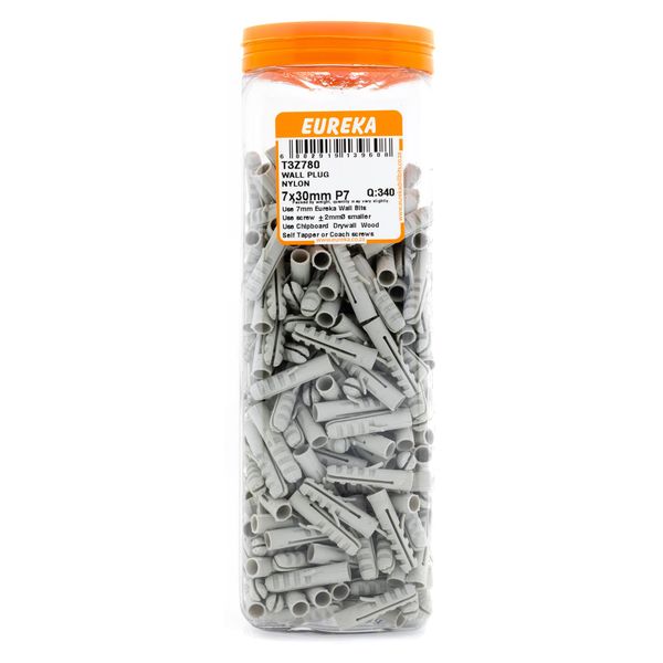 EUREKA Wall Plug Nylon 7 x 30mm Q:340 T3Z780