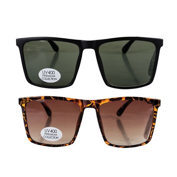Bulk Pack x 2 Sunglass Premium Mens Classic Plastic