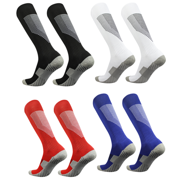 4 Pairs Thermal Football Socks for Sports &amp; Outdoor Use