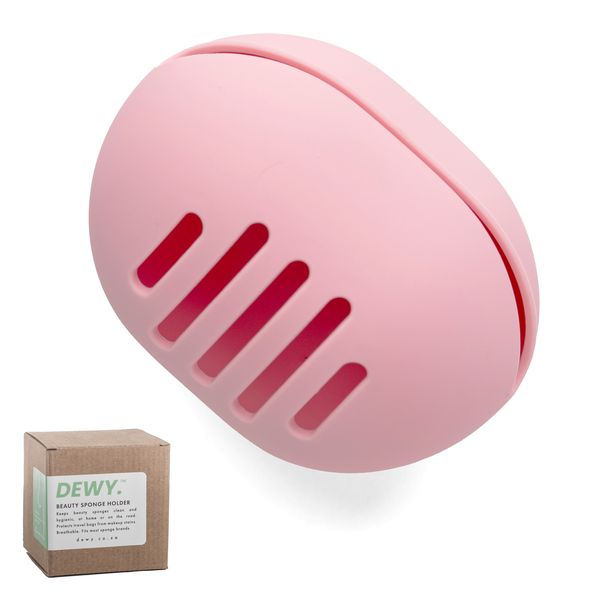 Dewy - Travel Beauty Sponge Holder for Makeup Blender Sponges (Pink)
