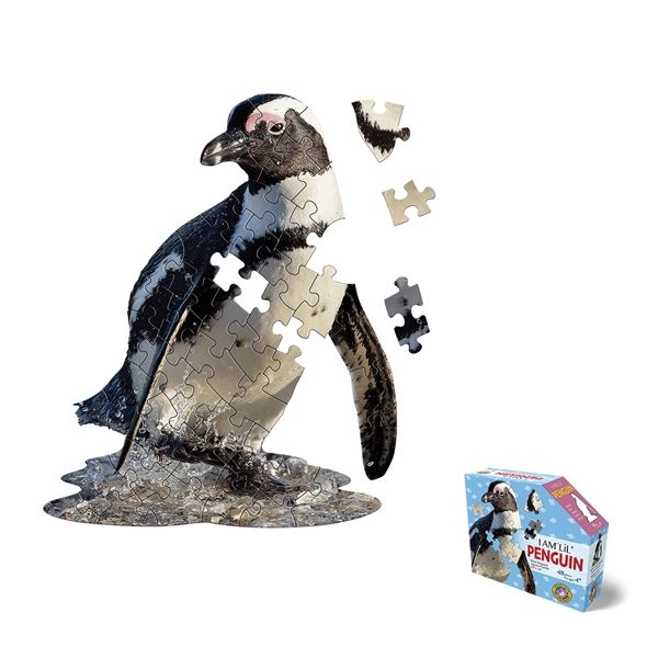 Madd Capp I Am Lil' Penguin Bird Shaped Jigsaw Puzzle - 48 Pieces